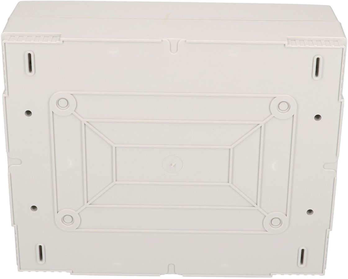 Kleinverteiler AP 1-reihig 12 Module mit Tür grau transpar. IP40