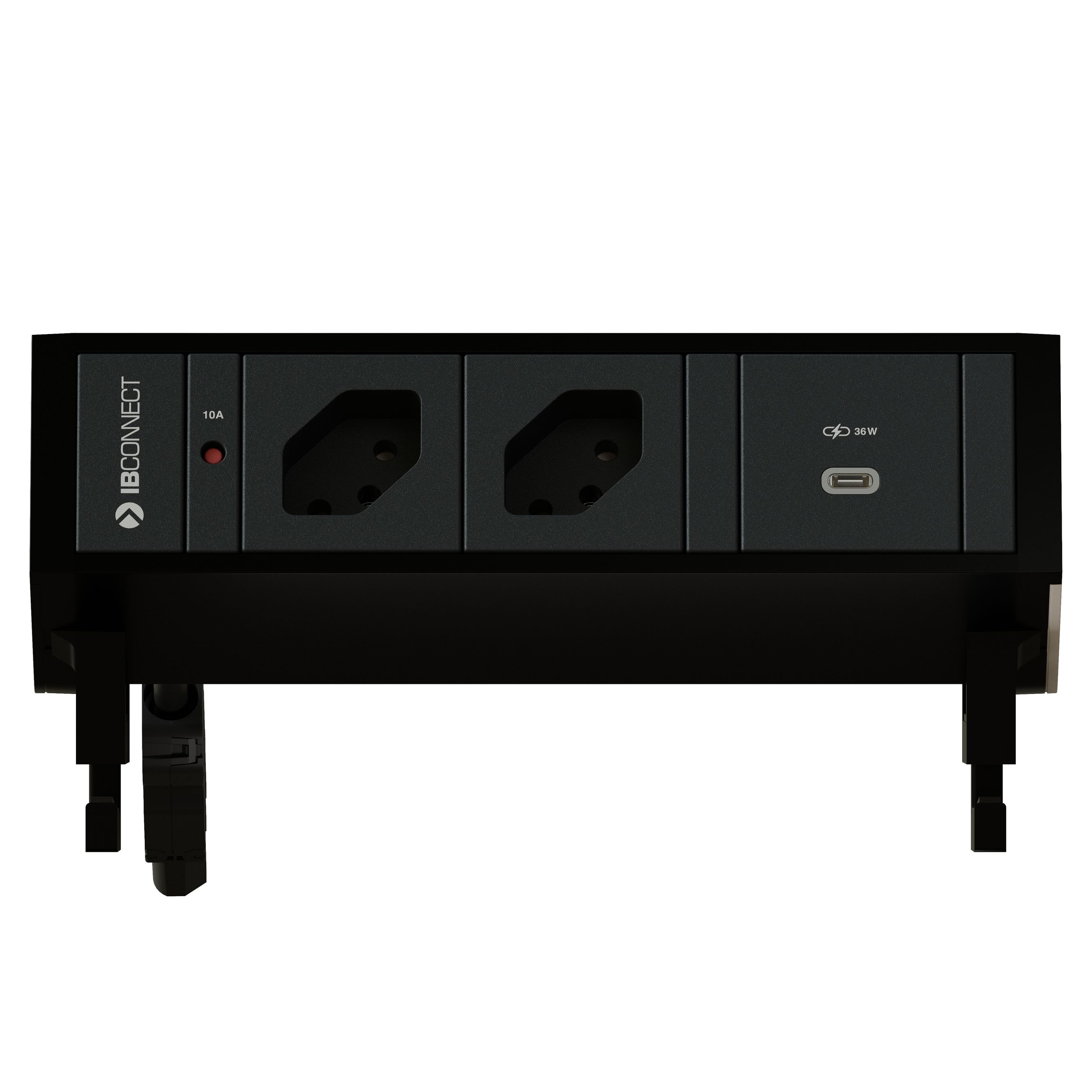SUPRA bloc multiprise noir 2x type 13 1x USB-C 36W