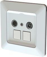 Multimedia Radio/TV/Netzwerk 11dB UP priamos weiss