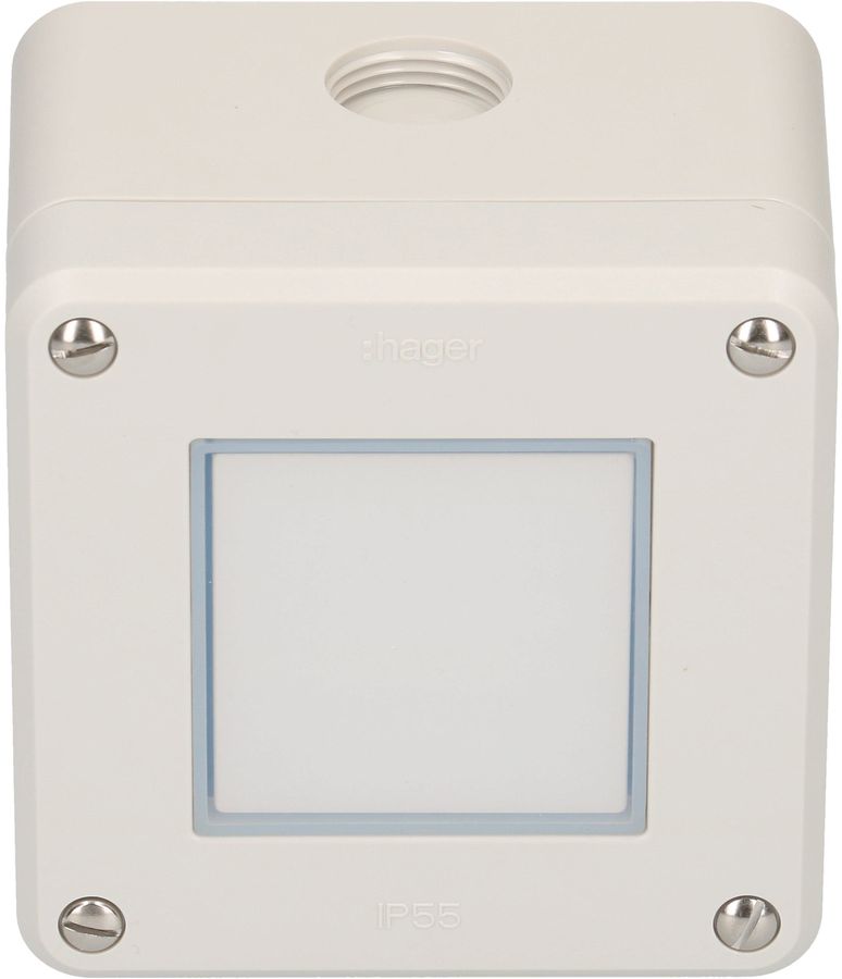 Druckschalter Schema 3 Gr.1x1 AP Robusto IP55 grau