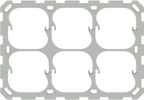 Fixing plate size 2x3 horizontal