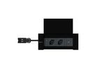 NEXO Steckdoseneinheit schwarz 2x Typ 13 1x USB-C/C