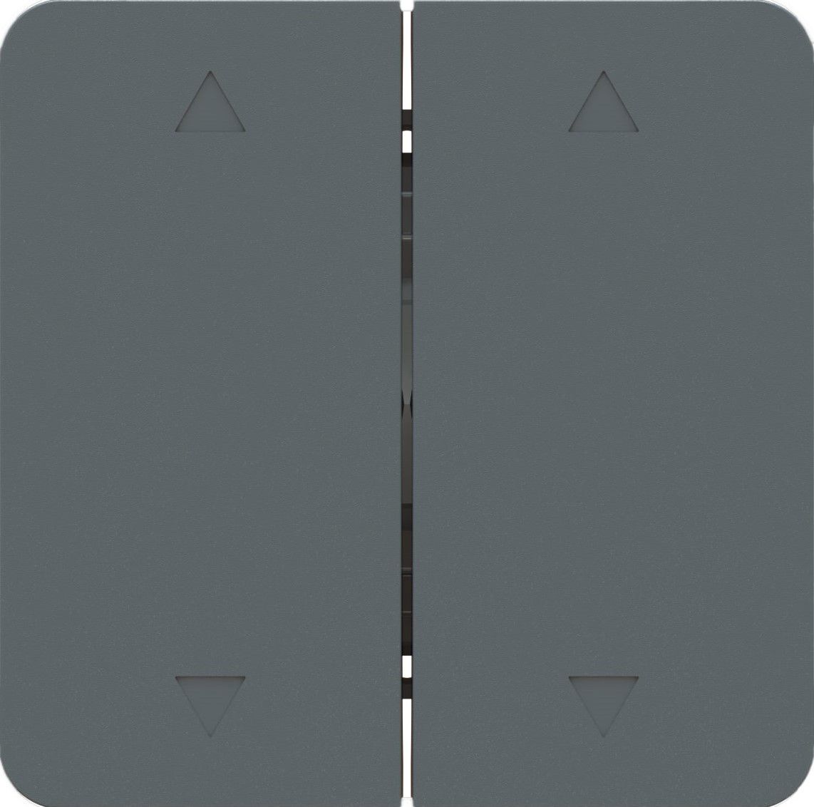 Doppel-Wippschalter 2x Storen Einsatz mit Frontplatte priamos ant