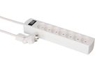 Steckdosenleiste Safety Line 7x Typ 13 BS weiss Schalter 2m cli.
