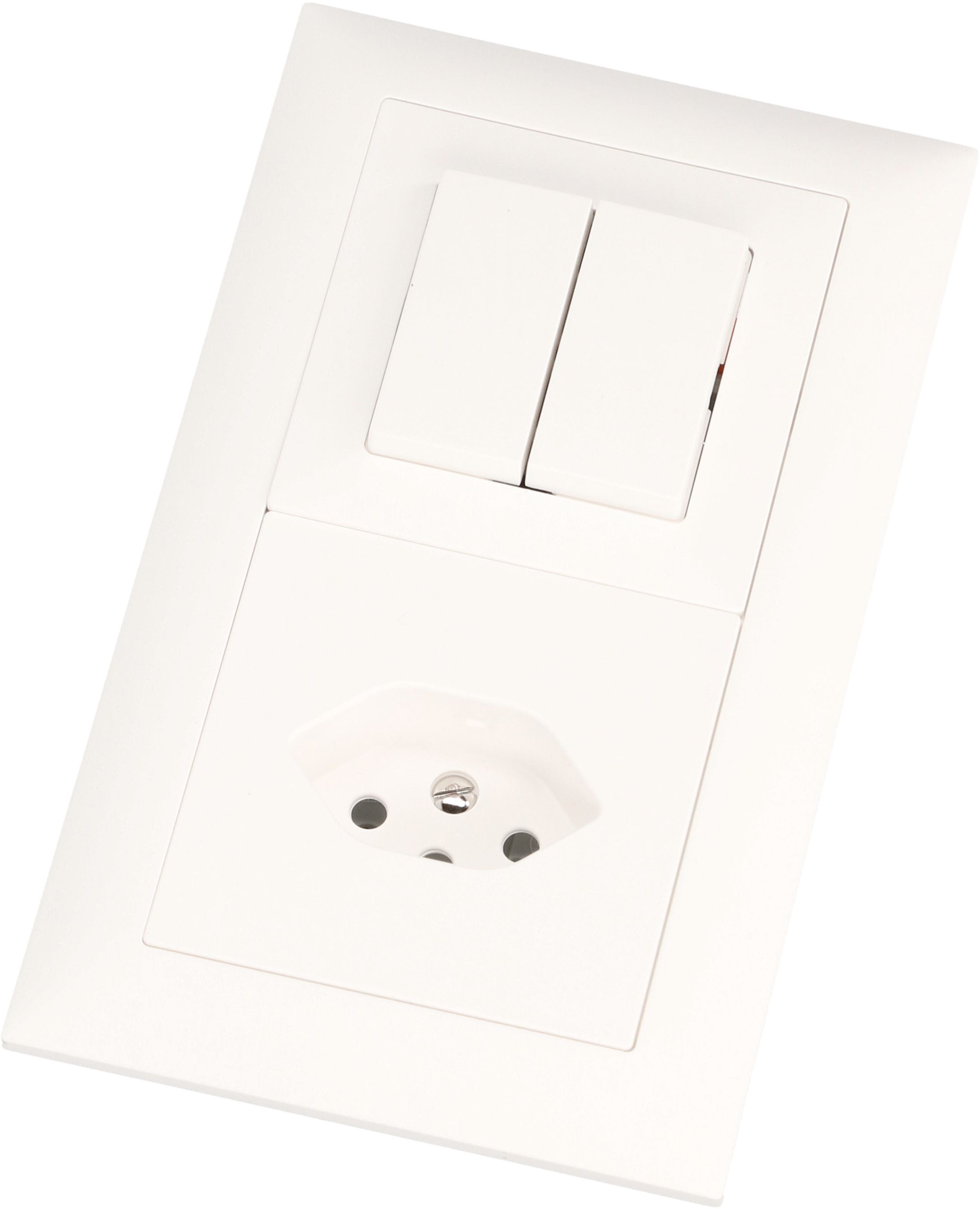 combinaison schéma 3+3 / type 13 ta.2x1 ENC EdizioDue blanc