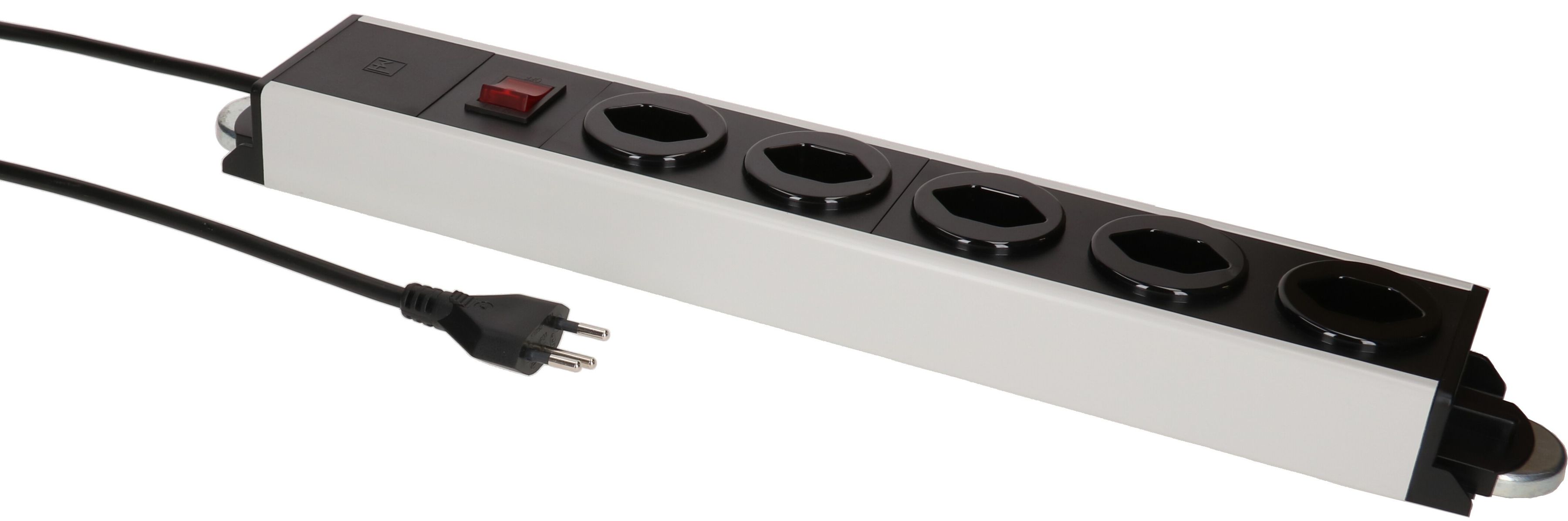 multipresa Power Line 5x tipo 13 gr/ne interruttore 1.5m magnete