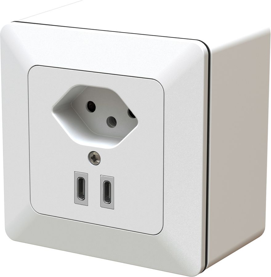 piccola combinazione tipo 13 / USB-C+C 20W AP priamos bianco