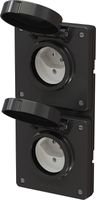 combinaison type 13 / type 13 ta.2x1 ENC exo IP55 noir