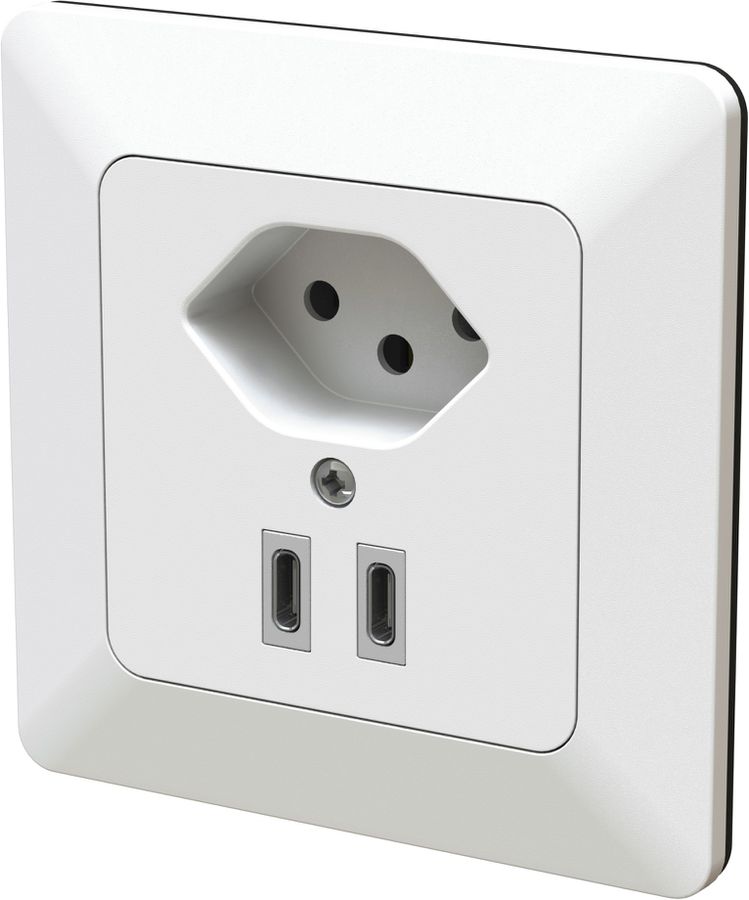 piccola combinazione tipo 13 / USB-C+C 20W INC priamos bianco