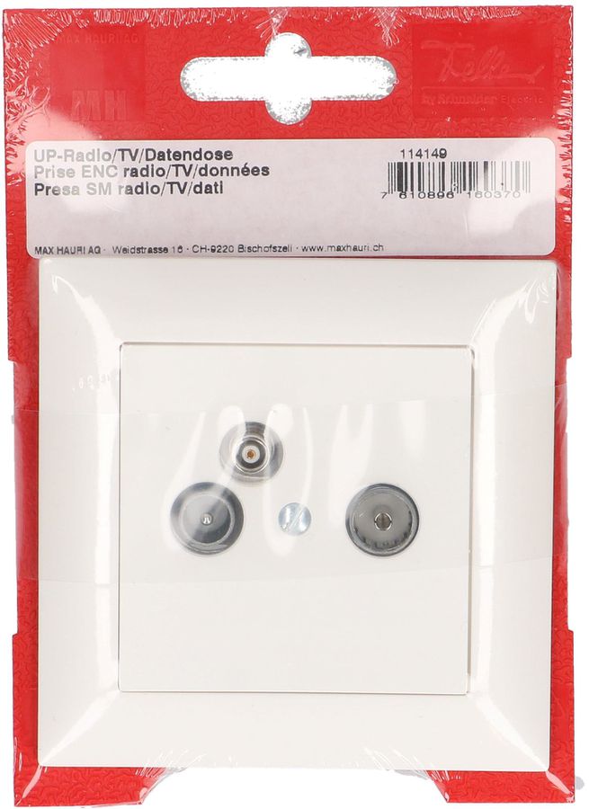 Radio/TV/Daten Durchgangs-/Enddose 15dB UP EdizioDue weiss