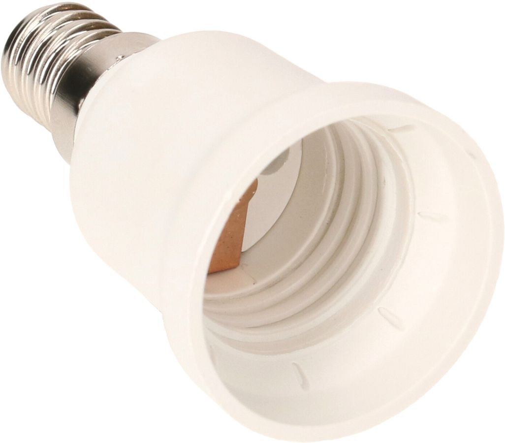Extension Socket E14 to E27 / Colour: white