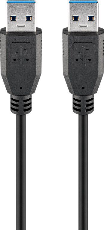 cavo di raccordo USB A/A 2.0 1m nero
