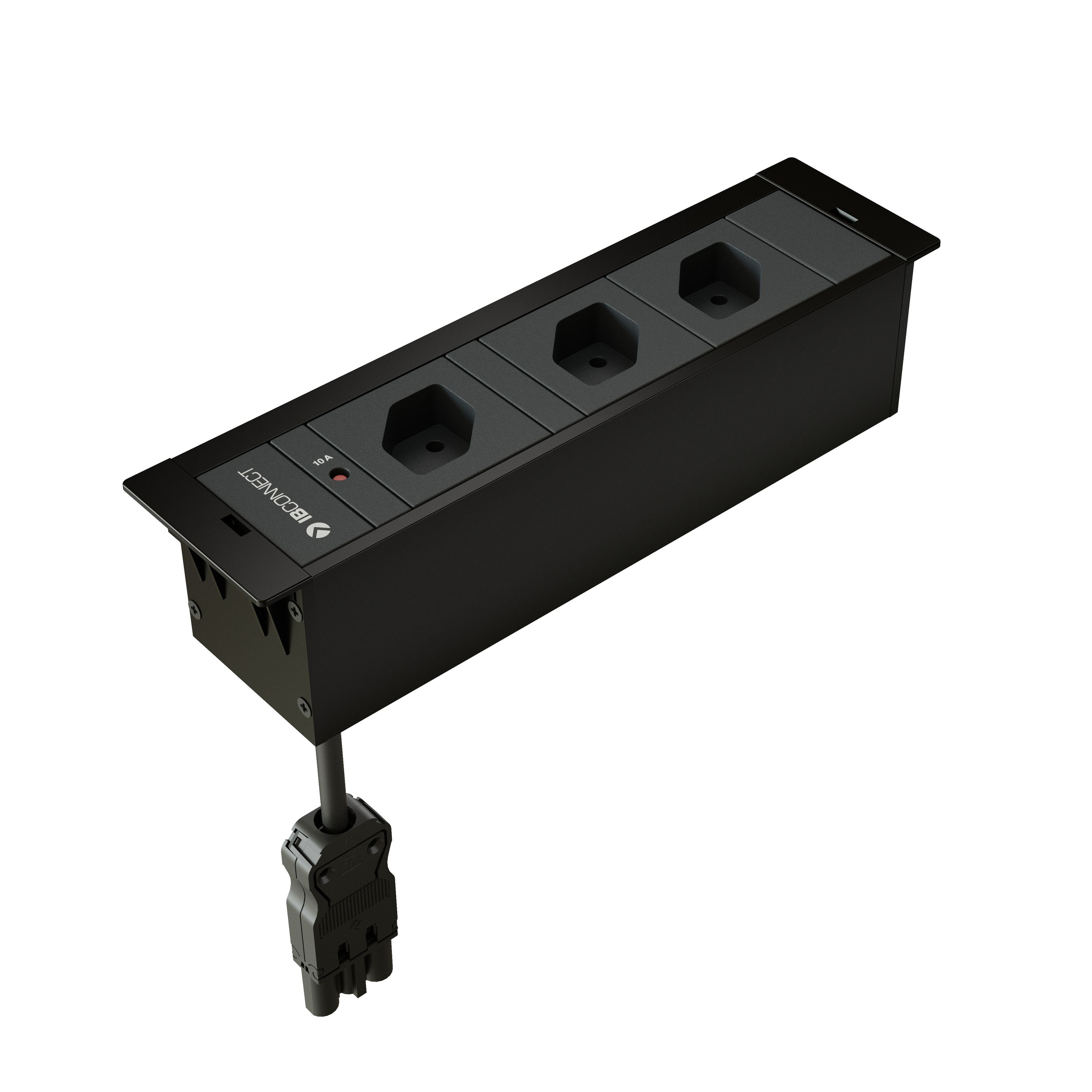 CUBOBOX presa multipla nero S 3 volte 3x tipo 13