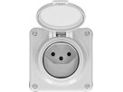 prise 1x type 13 ta.1x1 AP Mica Nass IP55 gris