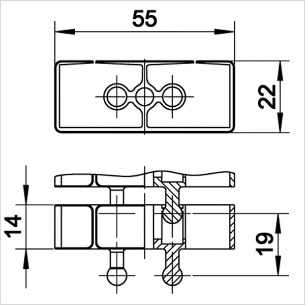 Kabelschlange Flex II Set grau 130cm