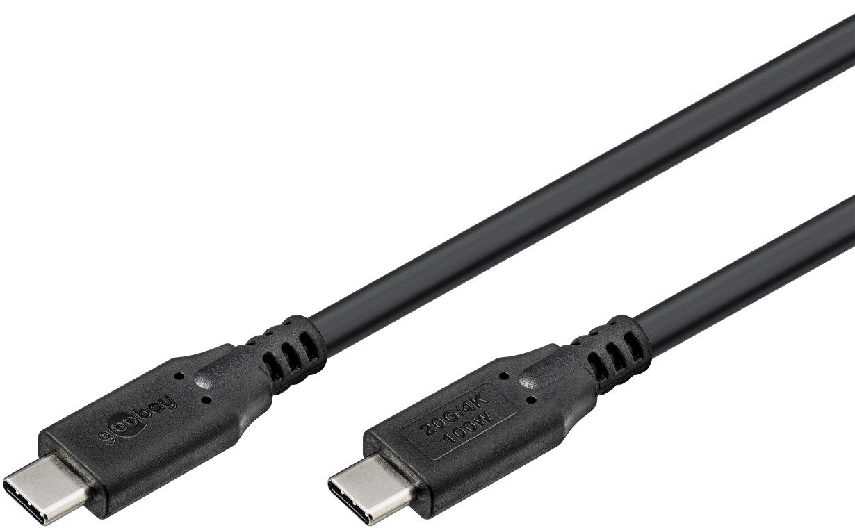 Ladekabel USB-C 100W 1m schwarz