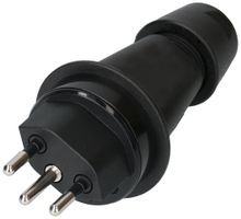 Stecker Typ 13 3-polig schwarz IP55