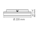 Deckenleuchte FLAT CCT 22 10/15W 1100/1500lm