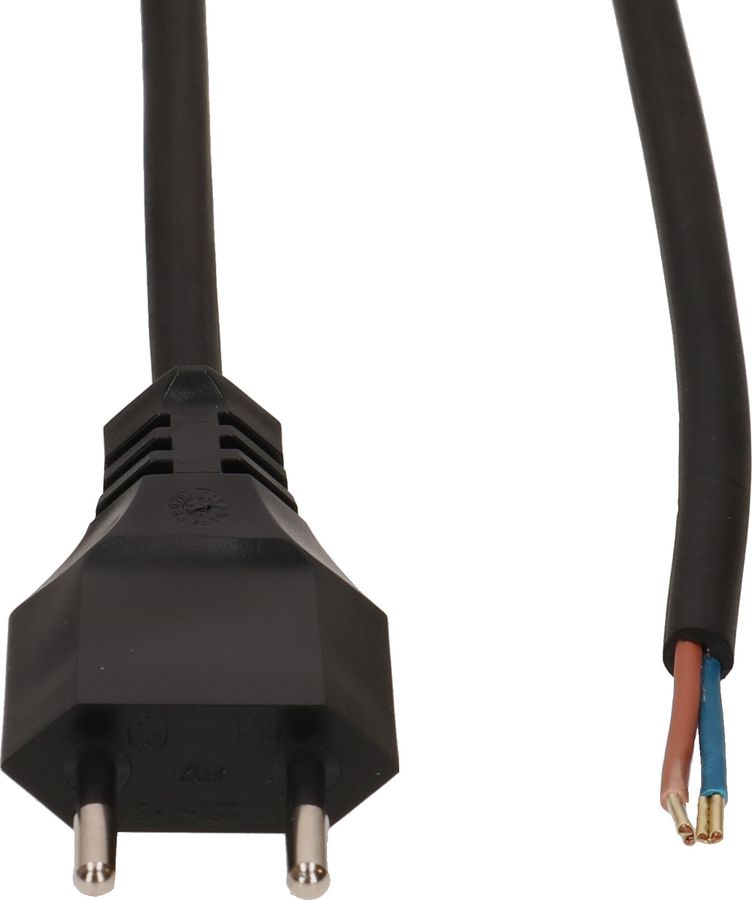 GD-Netzkabel H05RR-F2X1.0 5m schwarz Typ 11