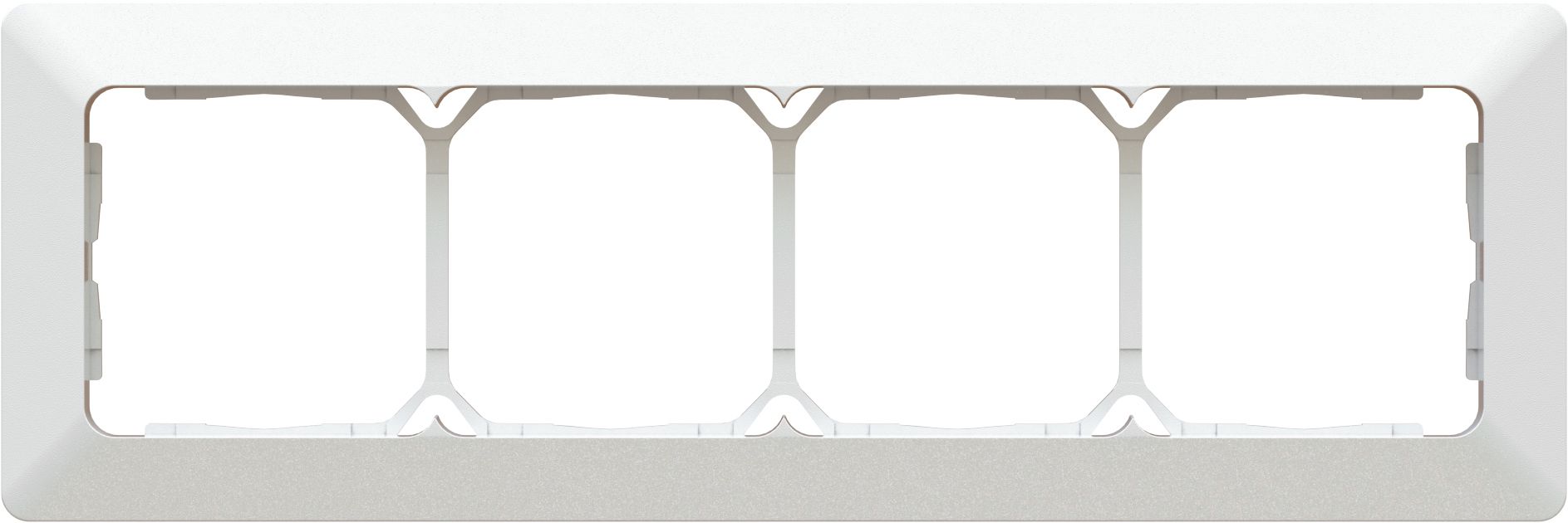 cadre de recouvrement ta.4x1 ENC +profil décoratif priamos blanc