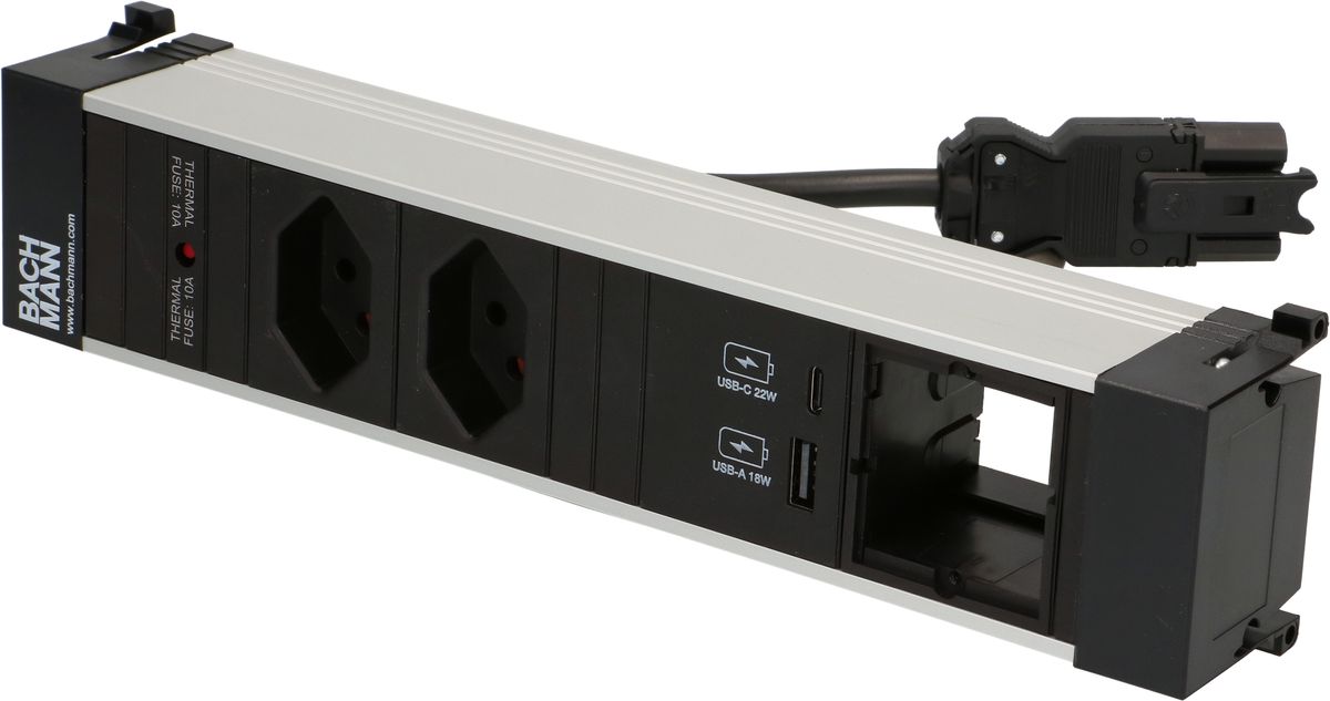 POWER FRAME 2x Typ13 1x USB A/C Charger 1x Leer