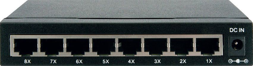Netzwerkswitch 8-fach 2000 Mbit/s schwarz