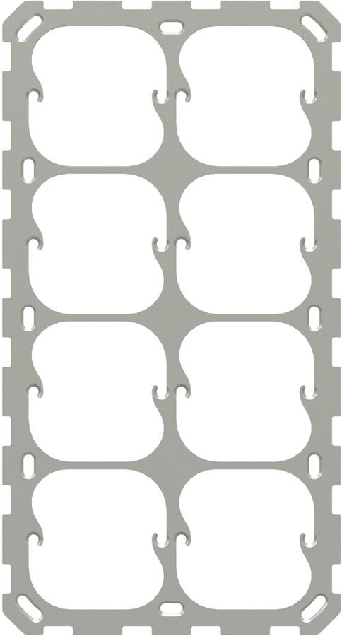 Fixing plate size 4x2 vertical