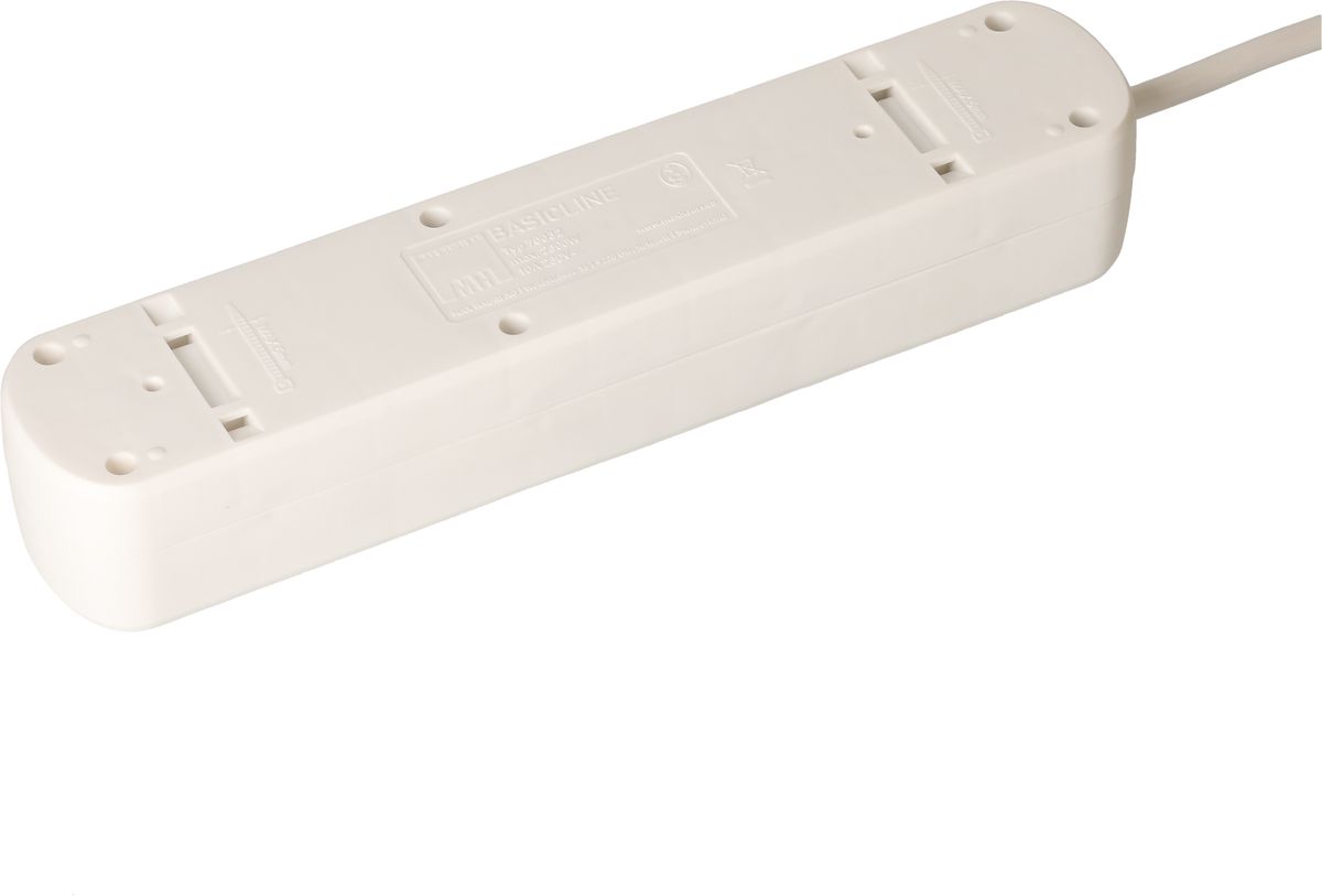 set di 5 multip. Basic Line 3x tipo 13 / 2x Schuko bi inter. 1.5m