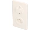combinazione schema 3 / tipo 13 dim.2x1 INC Basico bianco