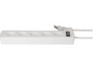 Steckdosenleiste Safety Line 5x Typ 13 90° BS ws Schalter 2m cli.