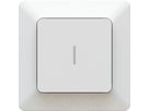 Flush-type wall switch schema 3 white