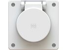 Flush-type wall socket 1x type 13 exo white IP55