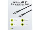 USB-C auf Lightning Kabel, Textil, extra robust, 0.5m