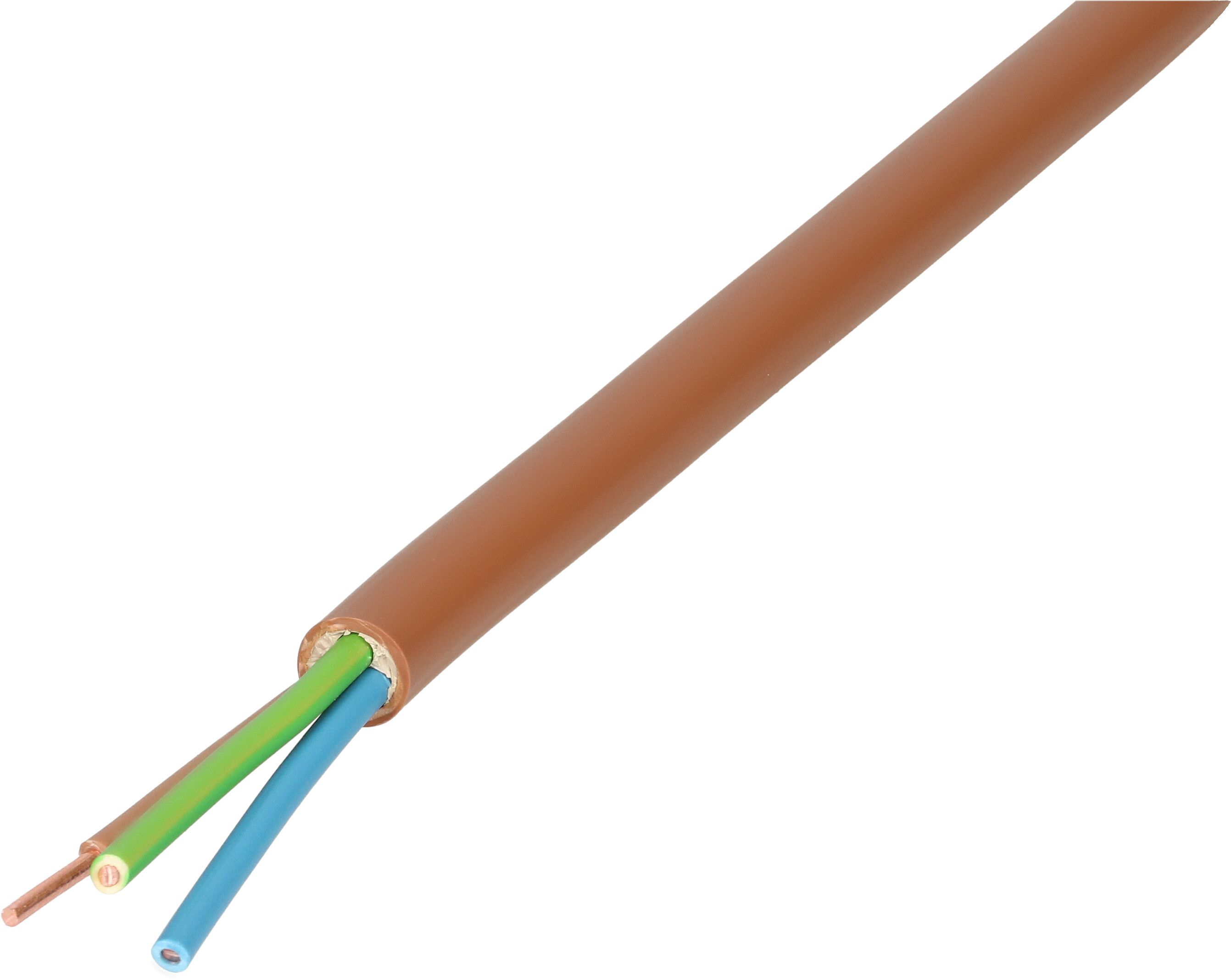 Kabel TT 3x1,5mm2 braun L=10m - MAX HAURI AG