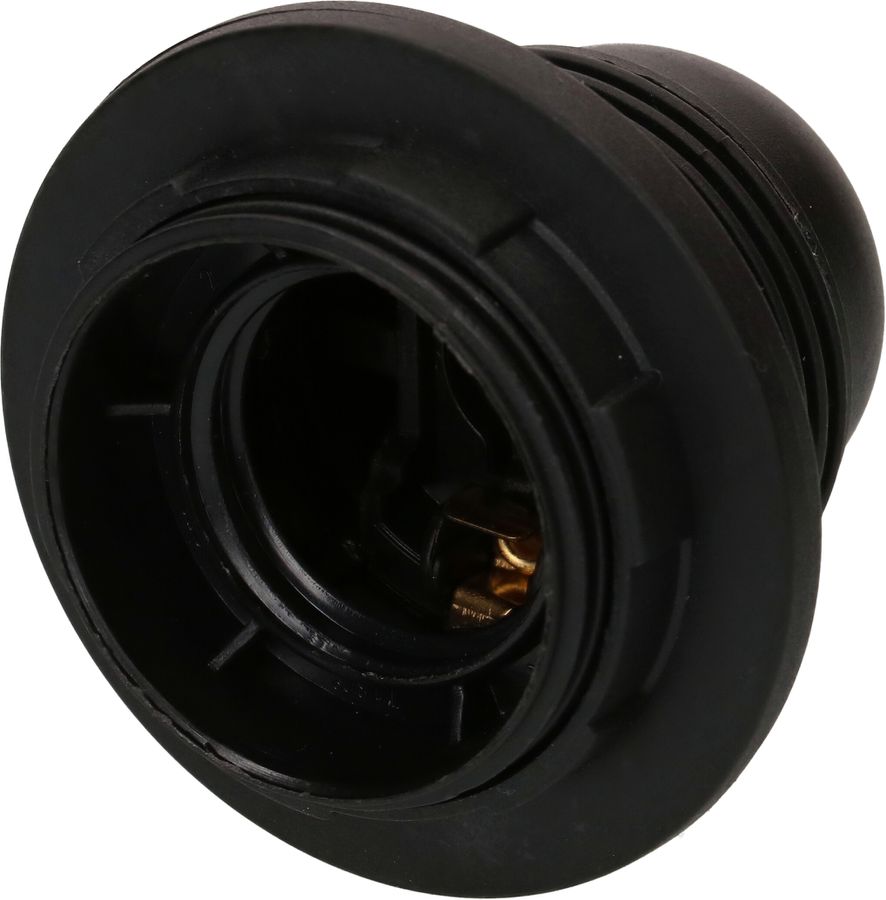 E27 Socket rimmed M10x1 / Colour: black