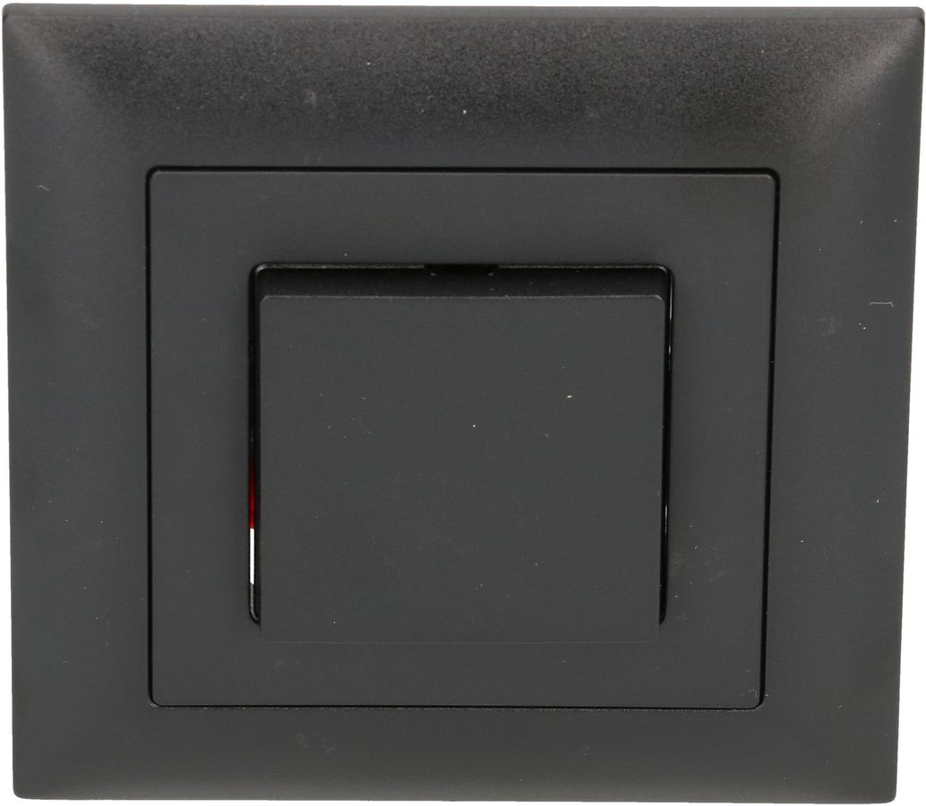 Druckschalter Schema 3 Gr.1x1 UP EdizioDue schwarz