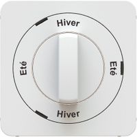 Front plates for turnable switch Hiver-Eté-Hiver-Eté white