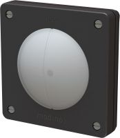 interruttore doppio schema 3+3 1x illuminato INC exo IP55 nero