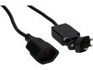 Rallonge TD H05VV-F3G1.0 5m noir clip-clap OCP type 12 / type 13