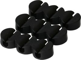 3 slots cable clips black