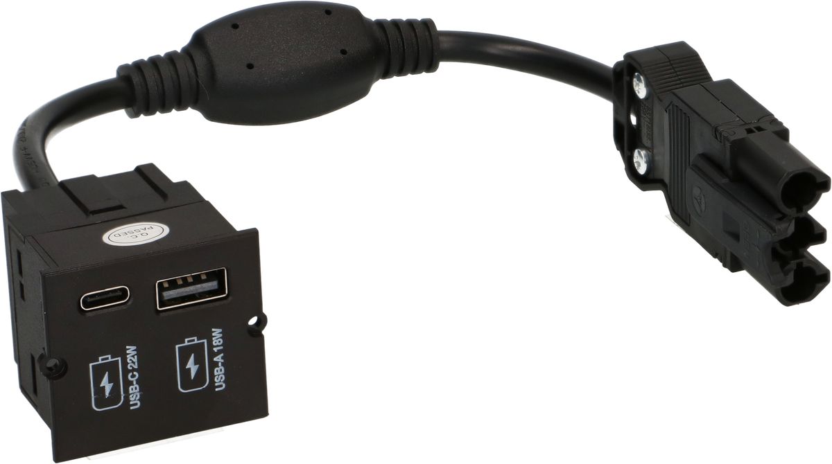 intérieur chargeur USB A/C Combi