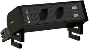 SUPRA Steckdoseneinheit schwarz 2x Typ 13 1x USB-C/C
