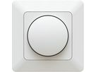 LED Phasenabschnitt Drehdimmer 15-450W UP priamos weiss