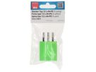 Stecker Typ 12 3-polig grün