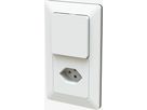 combinaison interrupteur s3 / type 13 ta.2x1 ENC priamos blanc
