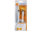 Patchkabel Kat. 6 U/FTP flach 1.5m weiss