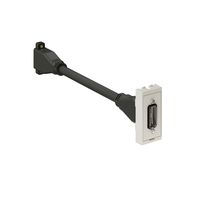 accessoire multimédia 45x22.5 blanc 1x DisplayPort