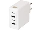 adattatore di ricarica rapida USB 2x USB-C PD 2x USB-A 65W bianco