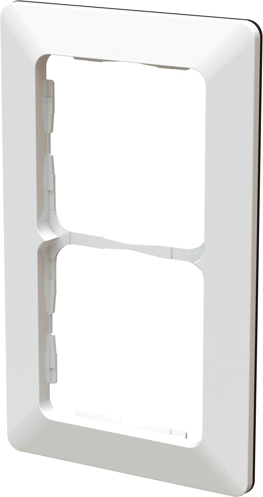 cadre de recouvrement ta.2x1 ENC +profil décoratif priamos blanc