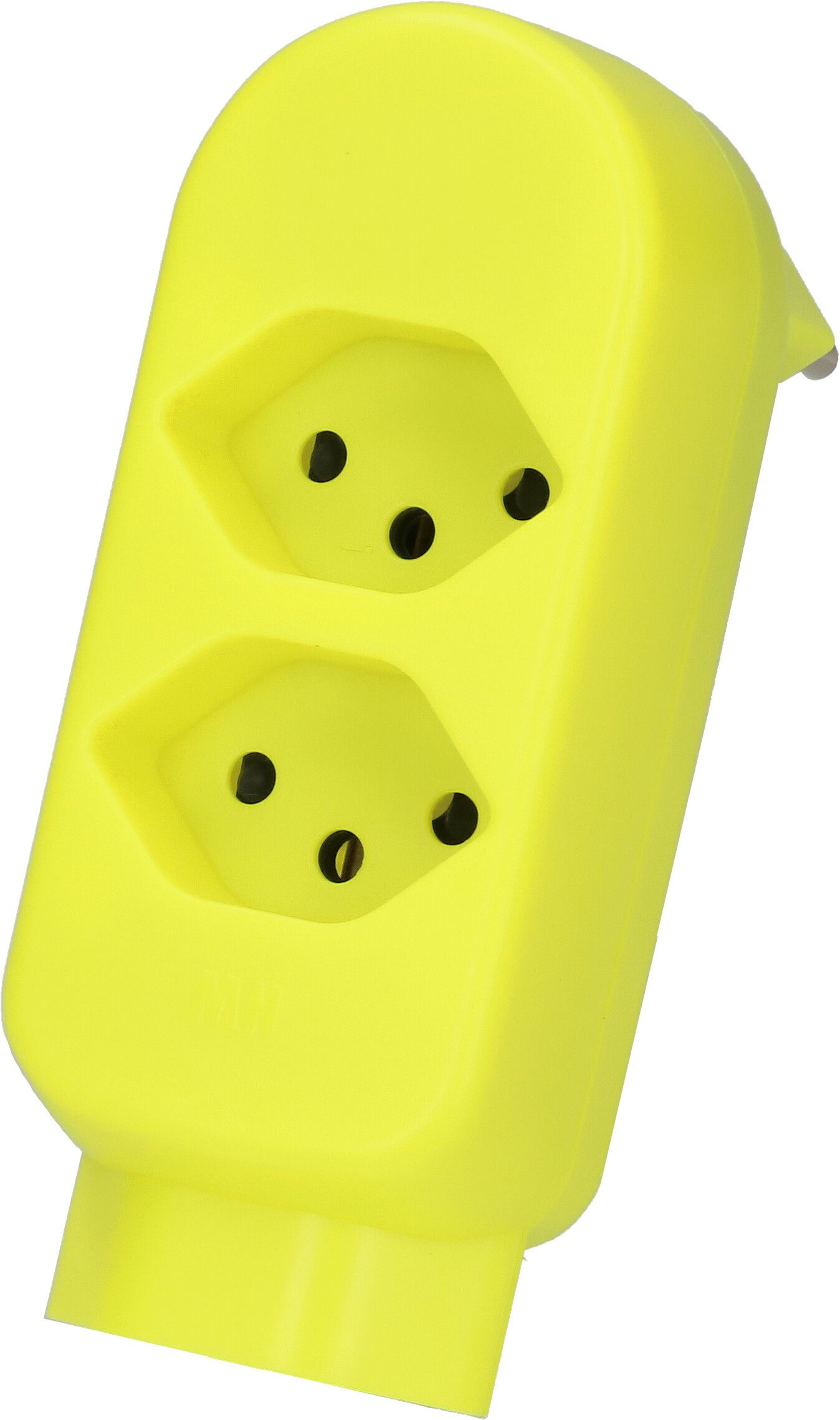 Abzweigstecker ADAPT 2+1x Typ 13 fl-gelb drehbar BS